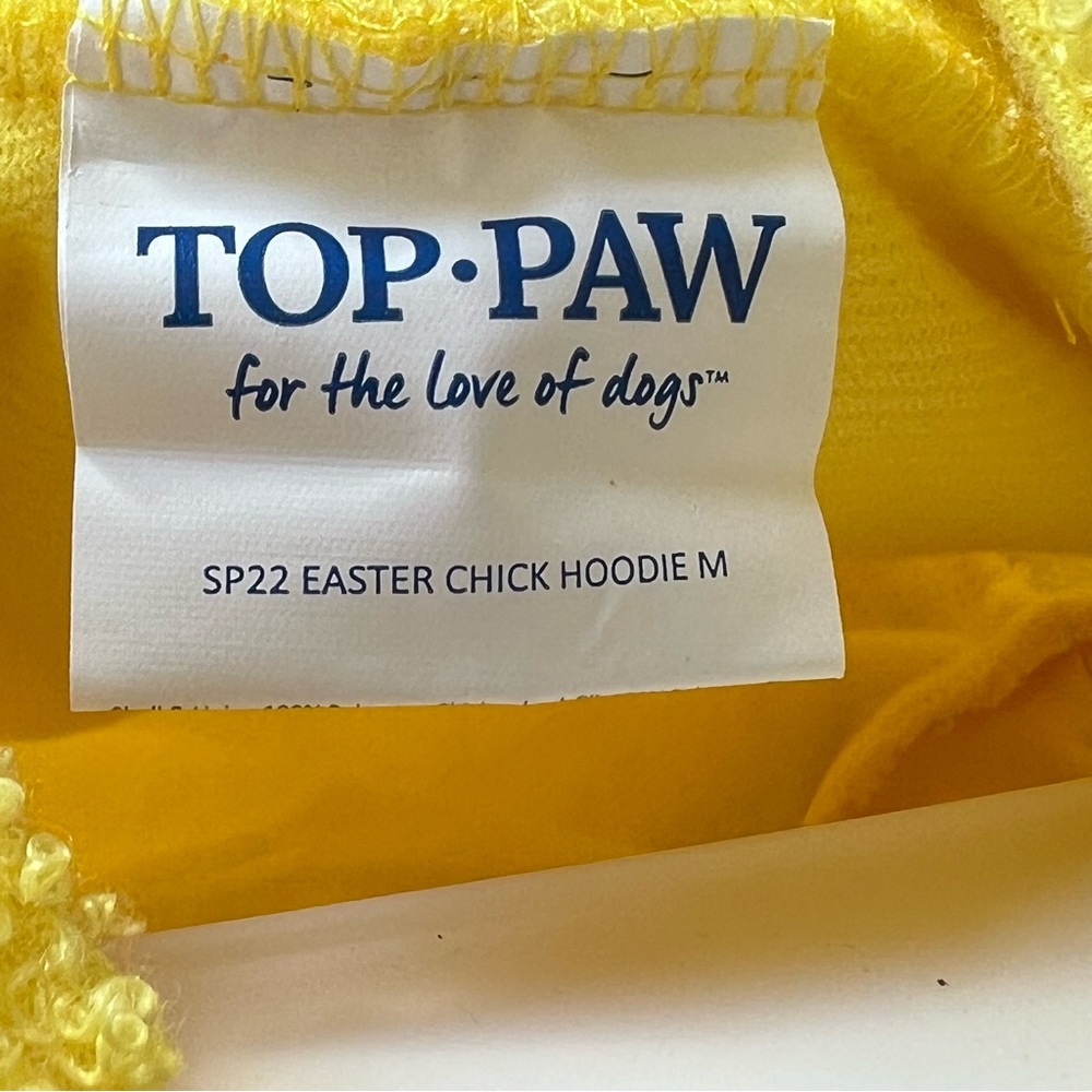 🌟NWT🌟 Top Paw Hoppin’ Easter Chick Pet Hoodie - Size Medium - Picture 10 of 10